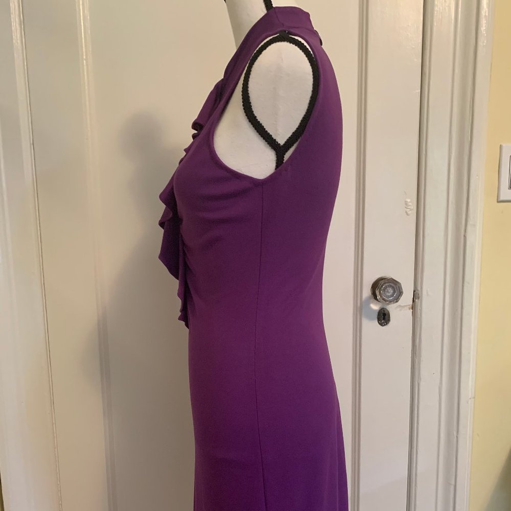 Elie Tahari Purple Sleeveless Dress - Picture 2 of 5